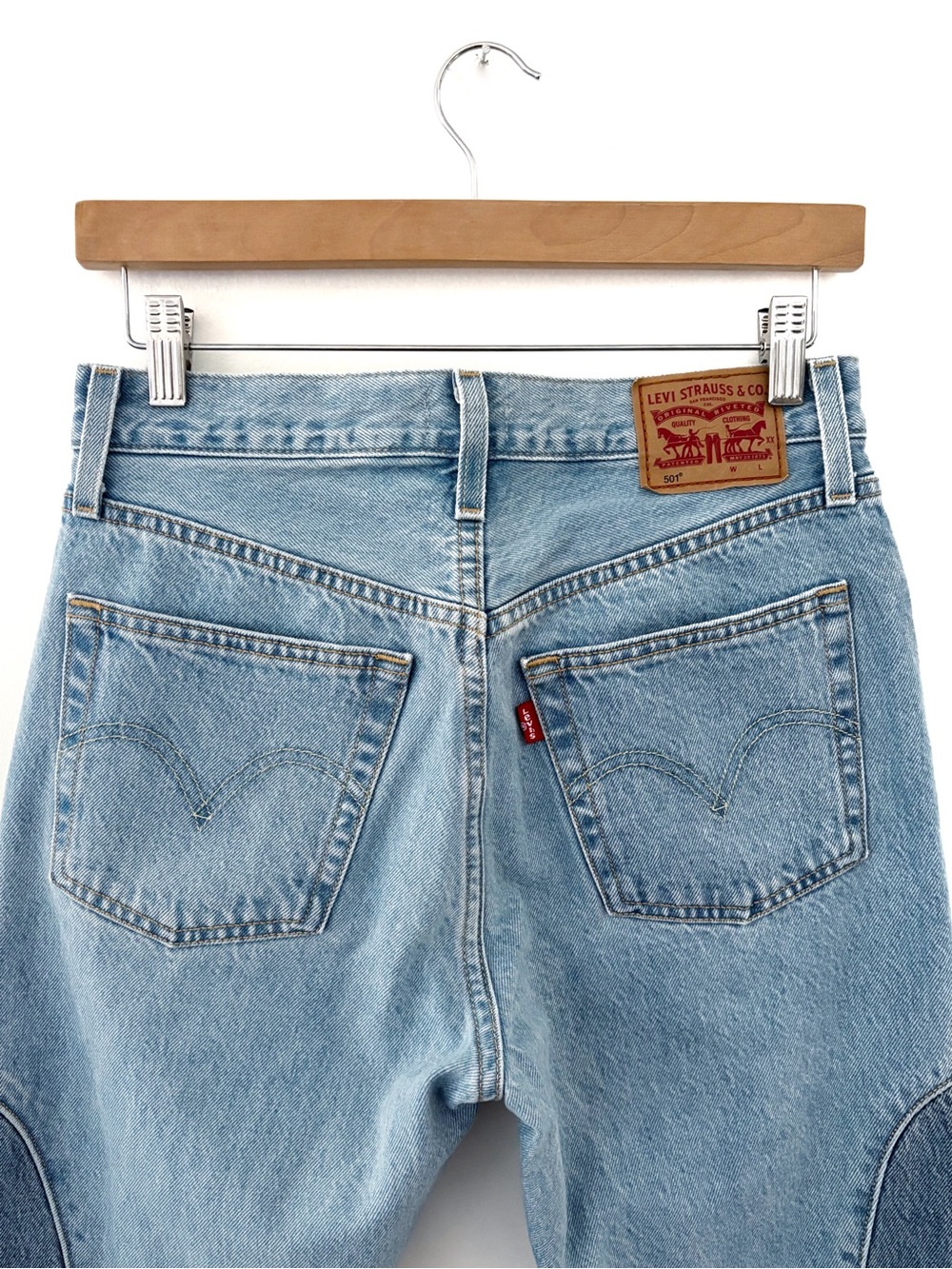 Levi’s | 501 Original Chaps Straight Leg Jeans Size 27 Medium Indigo Wash - Picture 9 of 14